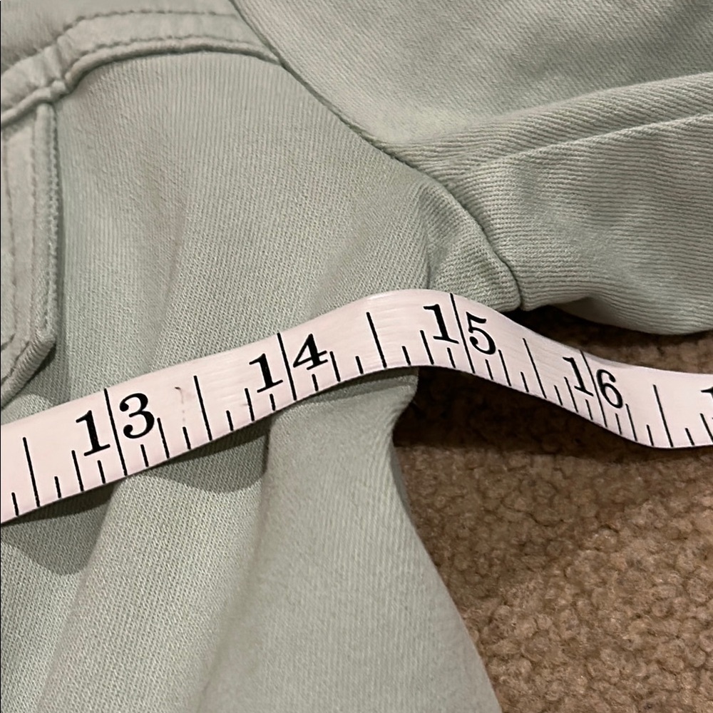 Like New!!!White House Black Market Green Jean Jacket Classic Style​​​ - Picture 7 of 8